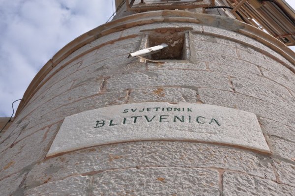 il faro sull'isola Blitvenica