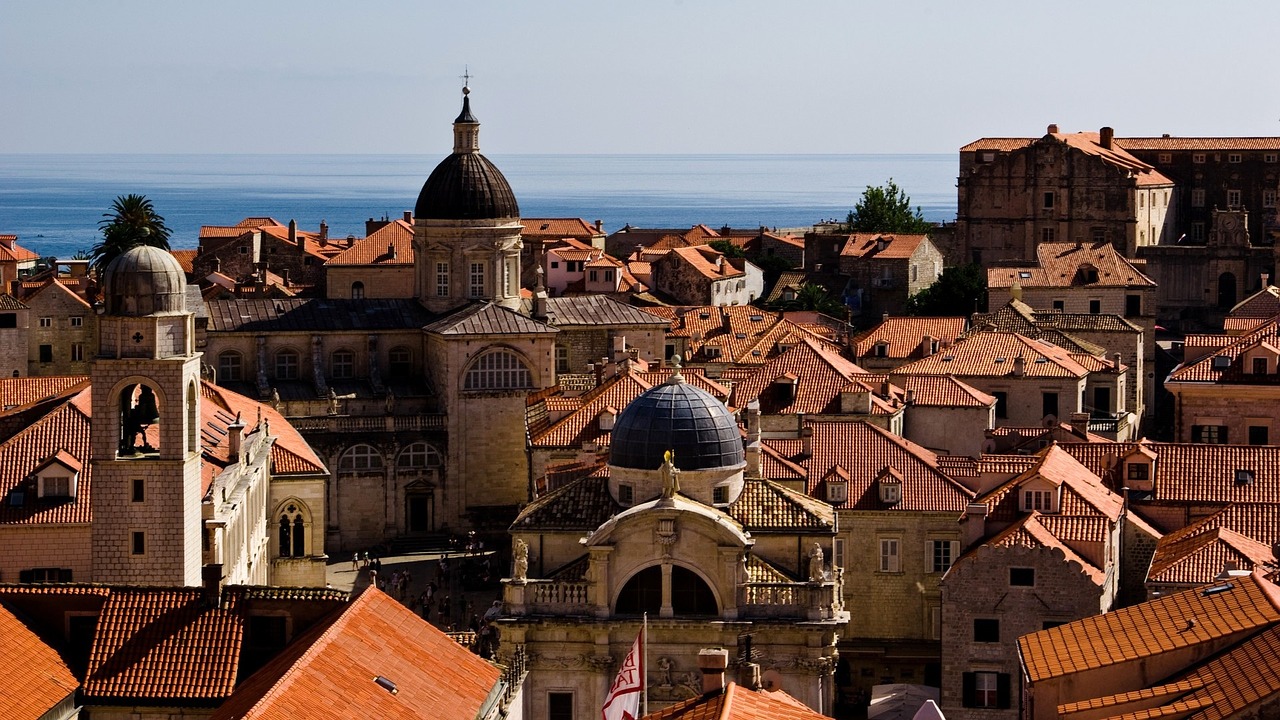 i tetti delle case di Dubrovnik